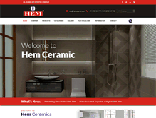 Tablet Screenshot of hemceramics.com